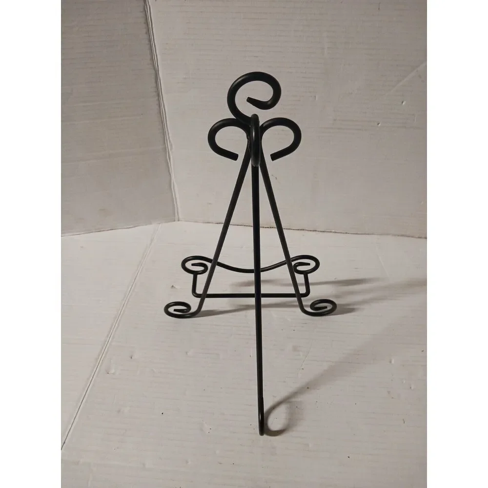 Black Iron Easel Plate Picture\Book Holder‎ Ornate